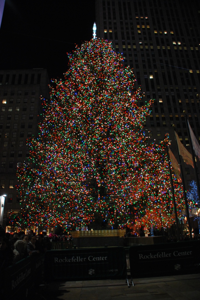 The Christmas Tree lights up NYC